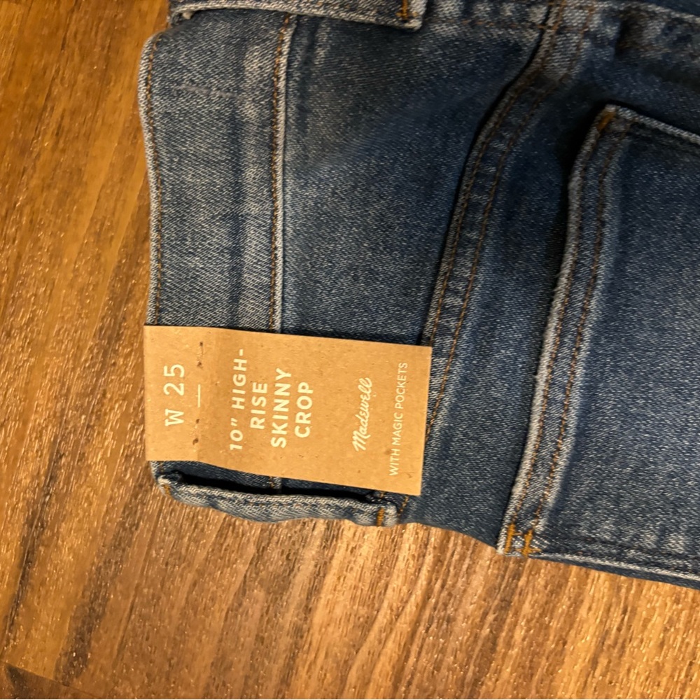 Madewell Blue High-Rise Skinny Crop Jeans